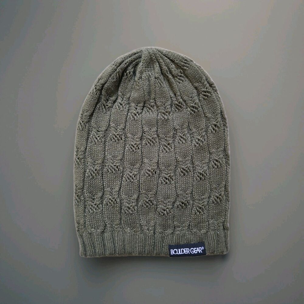 Boulder Gear Green Beanie Colorado Boulder  Ski Hat Cozy Winter Snowboard OSFM